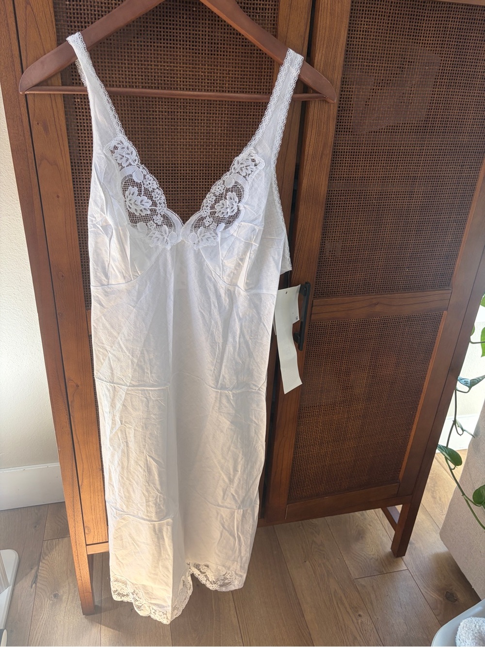 Vintage Lace Cotton Nightgown NWT  WonderMaid ILGWU Lingerie New USA
